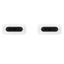 Samsung EP-DW767JWE 25W Üks universaalne 3A Kiire USB-C kuni USB-C Andme- ja Laadimiskaabel 1.8m Val