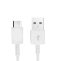 Samsung EP-DG970BWE USB 2.0 kuni USB-C 3.1 Qualcom Andme- ja Laadimiskaabel 1m Valge (OEM)