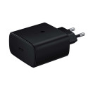 Samsung EP-TA845XBE 45W USB-C Plug PD 3.0 Super Fast Charger Musta + 5A 1m USB-C Kaabel (Blister)