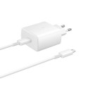 Samsung EP-TA845XWE 45W USB-C Plug PD 3.0 Üli Kiire Laadija Valge + 5A 1m USB-C Kaabel (Blister)