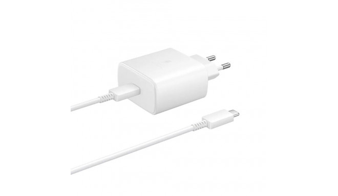 Samsung EP-TA845XWE 45W USB-C Plug PD 3.0 Super Fast Charger White + 5A 1m USB-C Cable (Blister)