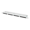 LANBERG PPU5-0024-S Lanberg Patch Panel 24 port 0.5U, cat. 5e, grey