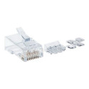 INTELLINET Cat6a RJ45 modulaarsed pistikud UTP tahketele juhtmetele, 3-haruline, 80 pistikut purgis