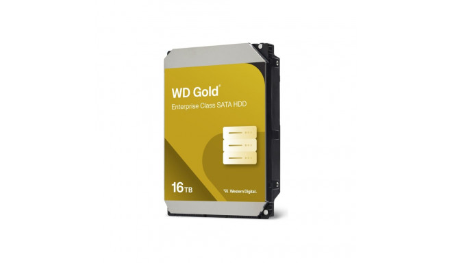 WD Gold 16TB HDD 7200rpm 6Gb/s sATA 512MB cache 3.5inch intern RoHS compliant Enterprise Bulk