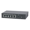 INTELLINET 5-Port PoE+ Gigabit Switch Desktop PoE Passthrough 4 x PSE PoE ports 1 x PD PoE port IEEE