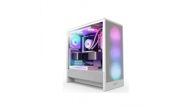 NZXT PC korpus H5 Flow RGB 2024 midi tower valge