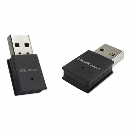 QOLTEC miniadapter 56989 juhtmevaba ülikiire WiFi Standard AC BT 4.0 USB 600Mbps