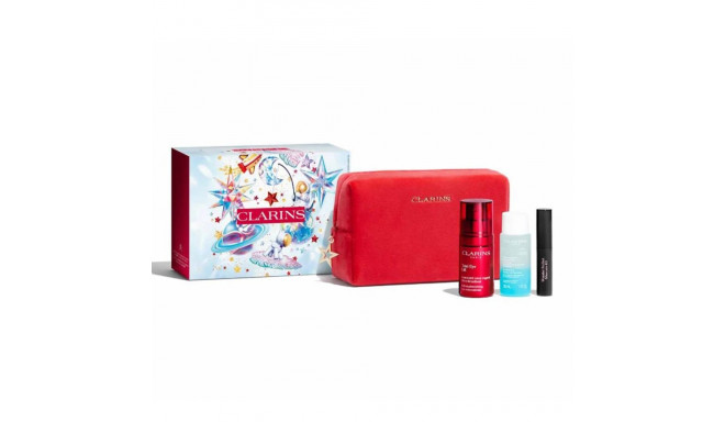 CLARINS TOTAL-EYE CREMA 15ML + LOCION DESMAQUILLANTE 30ML + MASCARA DE OJOS 4D MINIATURA 1UN.