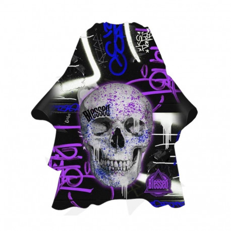 Eurostil juuksurikate Purple Skull neopreenkaelusega 1tk
