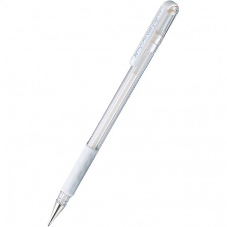 Pentel K118-W Hybrid Gel Grip Roller 0,8mm White