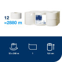 Toilet paper 2-layer TORK Smartone Mini T9 111.6m 12 rolls