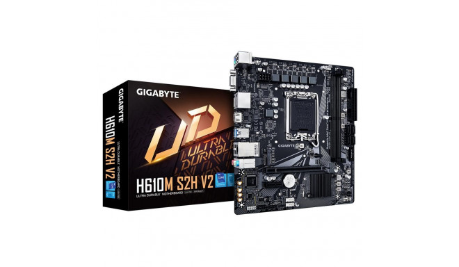 Mainboard|GIGABYTE|Intel H610|LGA1700|Micro-ATX|Memory DDR5|Memory slots 2|1xPCI-Express 3.0 1x|1xPC