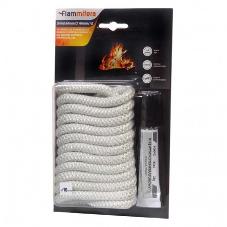 tulekindel lint 10mm 2,5m + liim