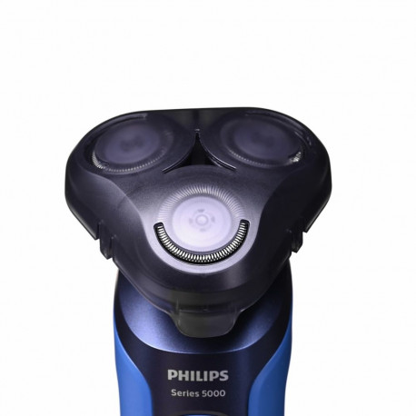 Electric Shaver - Philips Series 5000 S5466 Flexible Heads Wet/Dry Blue Black
