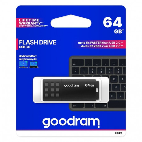 USB Flash Drive - Goodram Ume3 64GB USB Type-a 3.0 Black