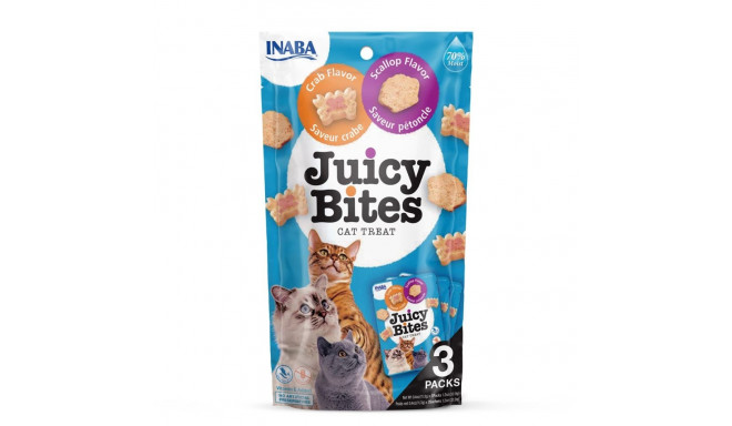 Cat Treats - Inaba Juicy Bites Crab And Scallop 3x11g