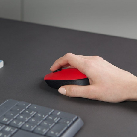 Wireless Mouse - Logitech M171 USB Black; Red
