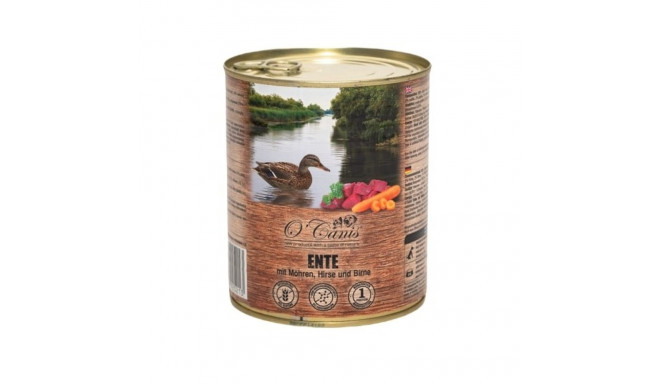 Wet Dog Food - O'CANIS Canned With Duck, Millet And Carrots 800 g