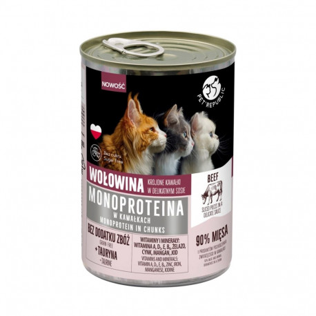 Cat Food - Pet Republic Monoprotein Beef In Sauce 400g