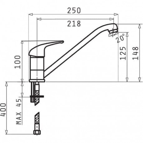 Kitchen Mixer - Pyramis Asalia 4l Black