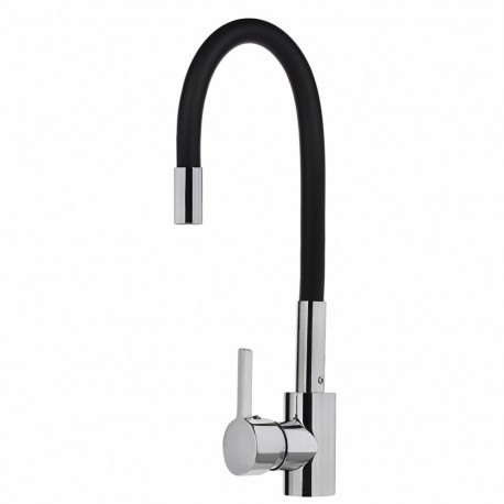 Kitchen Faucet - Pyramis 090919638 Kitchen Faucet Black, Chrome -> Bla