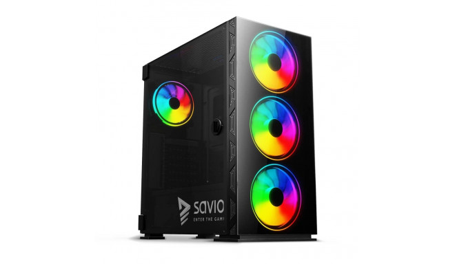 Computer Case - Savio PC Case Prime X1 Argb Glass Black