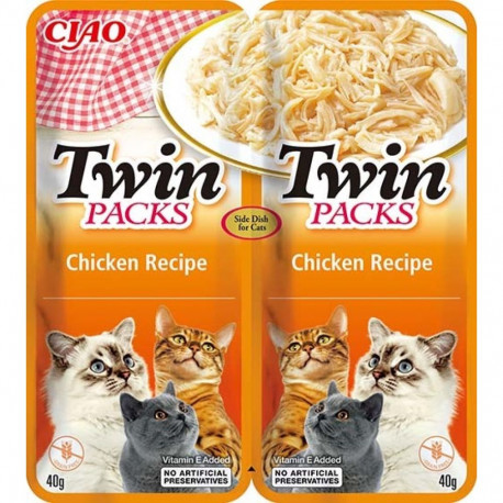 Cat Treat - INABA Twin Packs Chicken Gluten-free, Soy-free, 2 x 40g