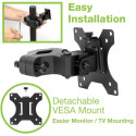 Monitor Mount - Techly Icalcd100bk, Black
