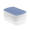 Food Storage Container - ROTHO Rondo 2x0.75L, 1x1.35L Blue