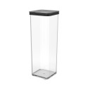 Square Treat Container - Rotho Loft 2.0L Transparent/Black