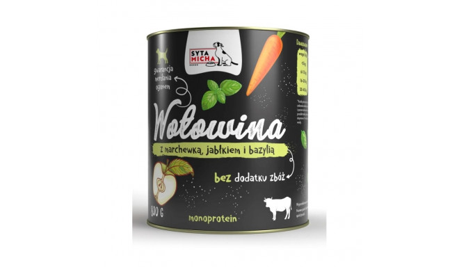 Wet Dog Food - SYTA MICHA Beef with Carrot, Apple & Basil 800g