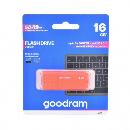 USB Flash Drive - Goodram Ume3-0160o0r1, Orange