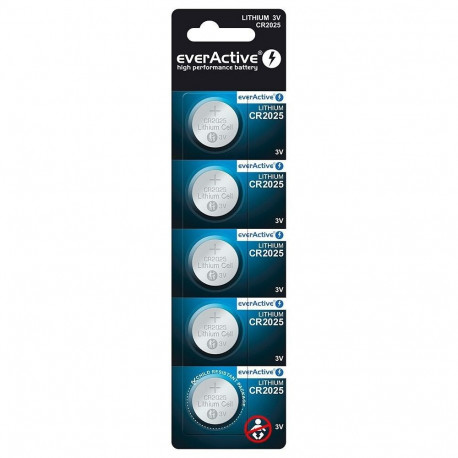 Battery - everActive CR2025 – 5 Pcs