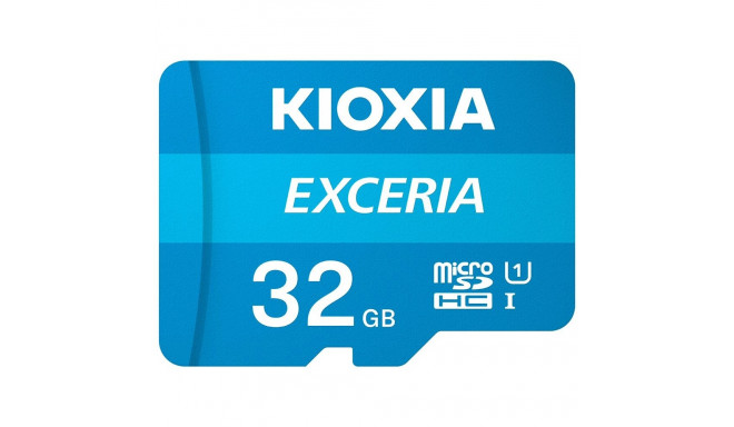Memory Card - Kioxia Exceria 32GB MicroSDHC Class 10 UHS-I Blue