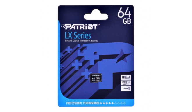 Memory Card - Patriot Psf64gmdc10 64GB Microsdxc Uhs-i Class 10