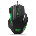 Gaming Mouse - Esperanza EGM201G Optical 2400 DPI USB Type-A Black/Green