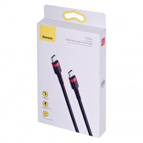 USB Cable - Baseus Catklf-g91 1m Usb-c, Black