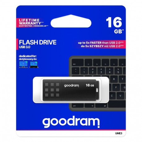 USB Drive - Goodram Ume3 16GB USB 3.1 Gen 1 Black