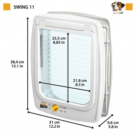 Pet Door - Ferplast Swing 11 White