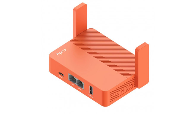 Wireless Router - Cudy AC1200 Fast Ethernet Portable Orange
