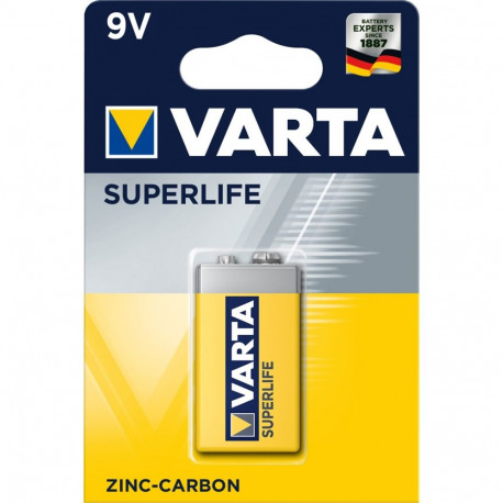 Battery - Varta 9V Super Heavy Duty Zinc-Carbon 9V 37g