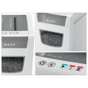 Paper Shredder - Leitz IQ Slim P-4 Cross Shredding 10 Sheets White