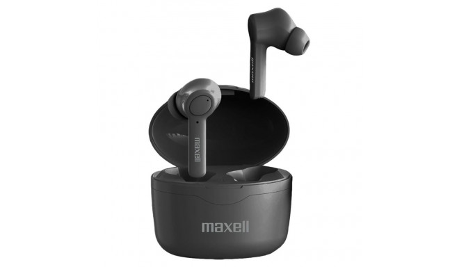 Earbuds - Maxell Bass 13 Sync Up Wireless Bluetooth Headphones Black