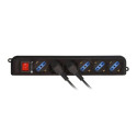 Power Strip - Techly IUPS-PCP-6V 6 Sockets VDE Plug Black