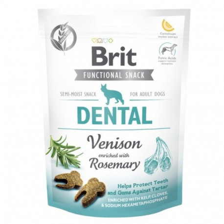 Dog Treat - Brit Functional Snack Dental Venison 150g