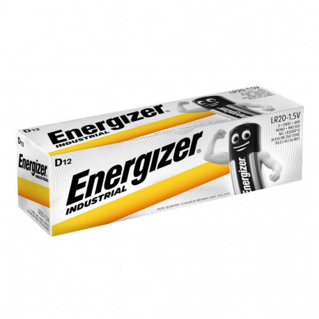Battery - Energizer Industrial D Alkaline LR20 1.5V 12-pack