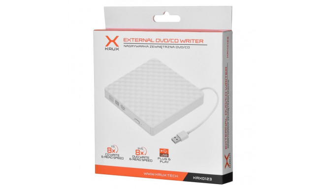 Portable Drive - Krux Dvd, White