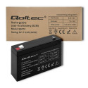 AGM Battery - Qoltec 53072 6V 7.2Ah Black