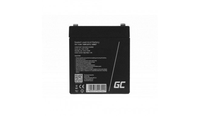 Battery - Green Cell Agm27 12v 5ah