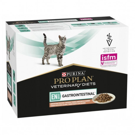 Veterinary Diet - PURINA Pro Plan EN St/Ox Salmon Wet Cat Food 10x85g